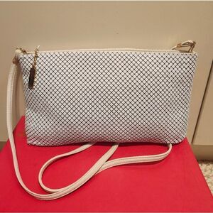 Vintage Mint '60s Whiting & Davis White Mesh Evening Shoulder Bag USA Never Used